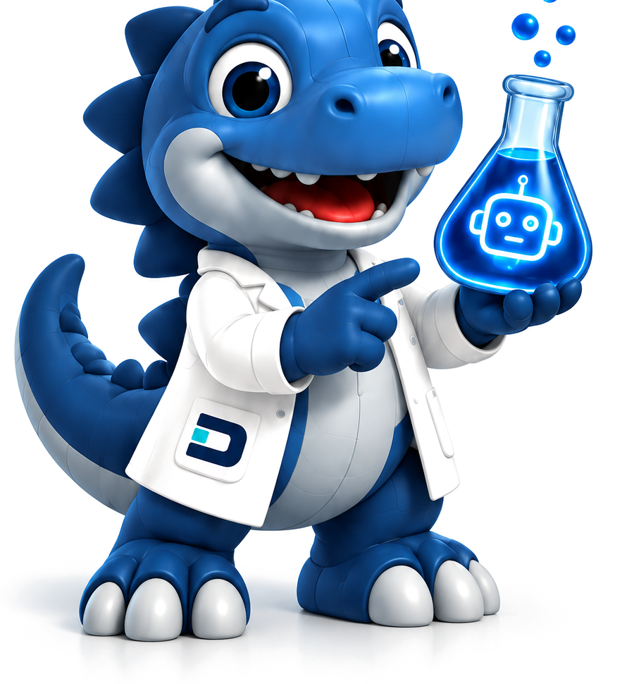 Mascota de Dino AI